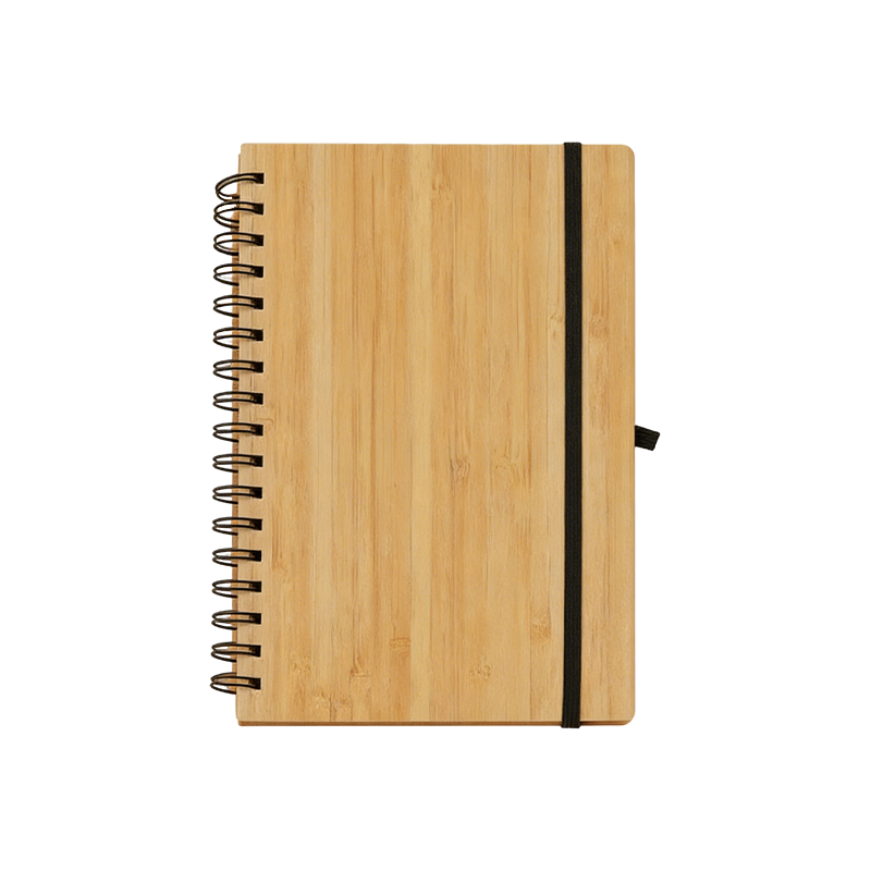 Cuaderno original con bobina de madera