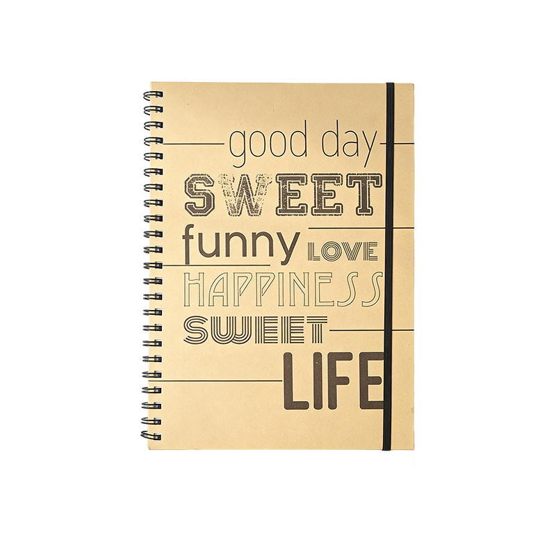 Cuaderno de bobina estilo retro americano